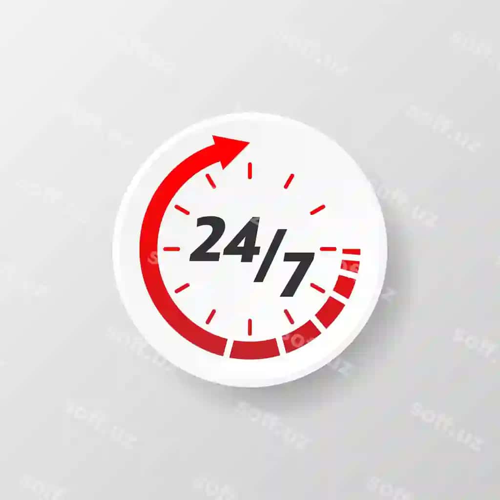 24/7 yordam anqar uslub oq fonda mijoz xizmati onlayn | 24 7 support abstract style white background customer service online 2