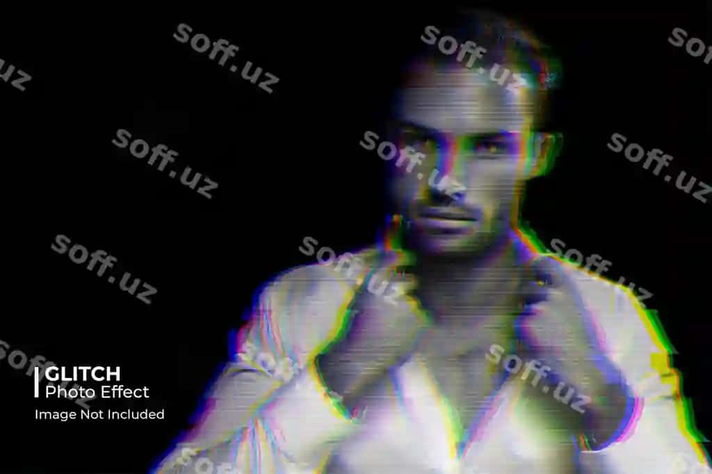 Ajoyib glit foto effekti | Cool glitch photo effect