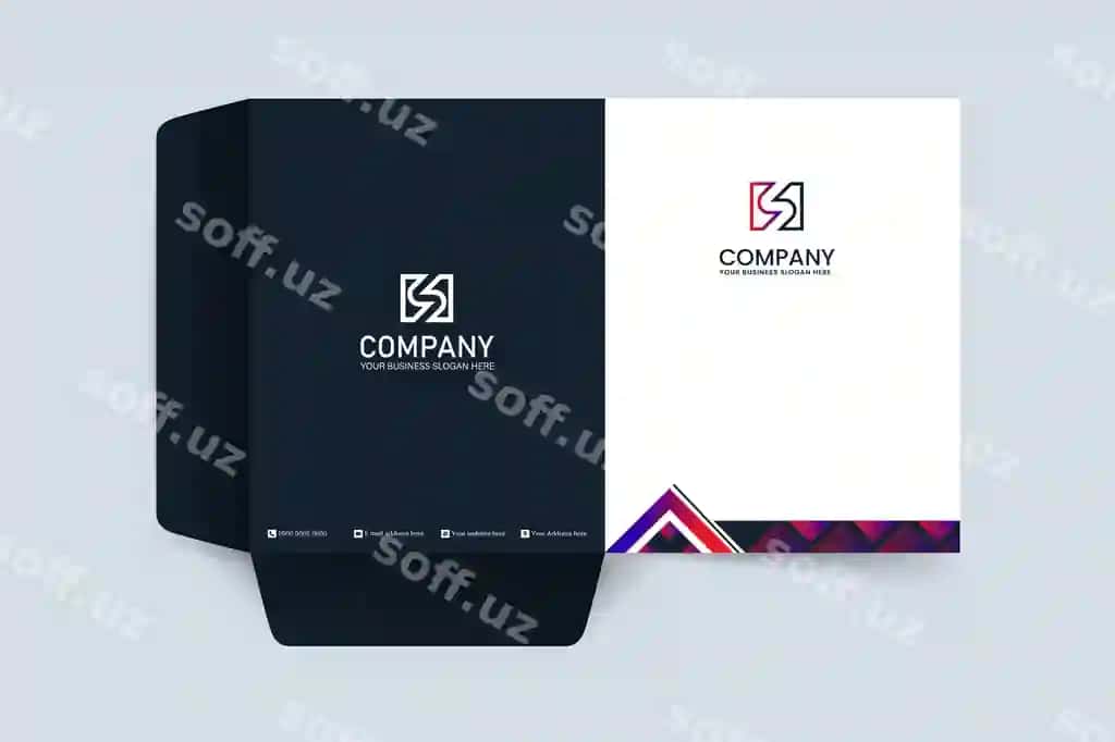 Prezentatsiya papkasi dizayni bino kompaniyasi | Presentation folder design real estate company