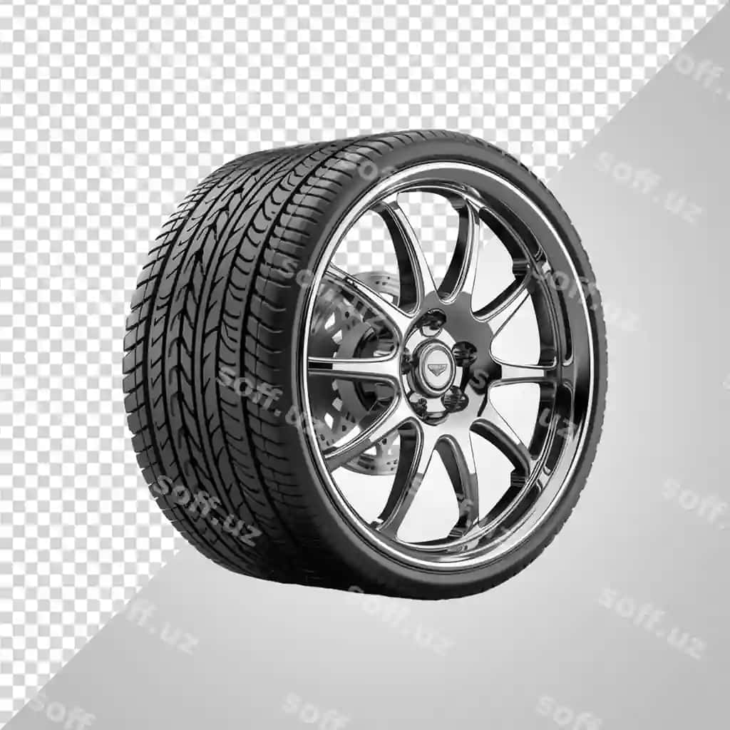 Mashina g'ildiragi disk shina png | Car wheel with rim tire png 2