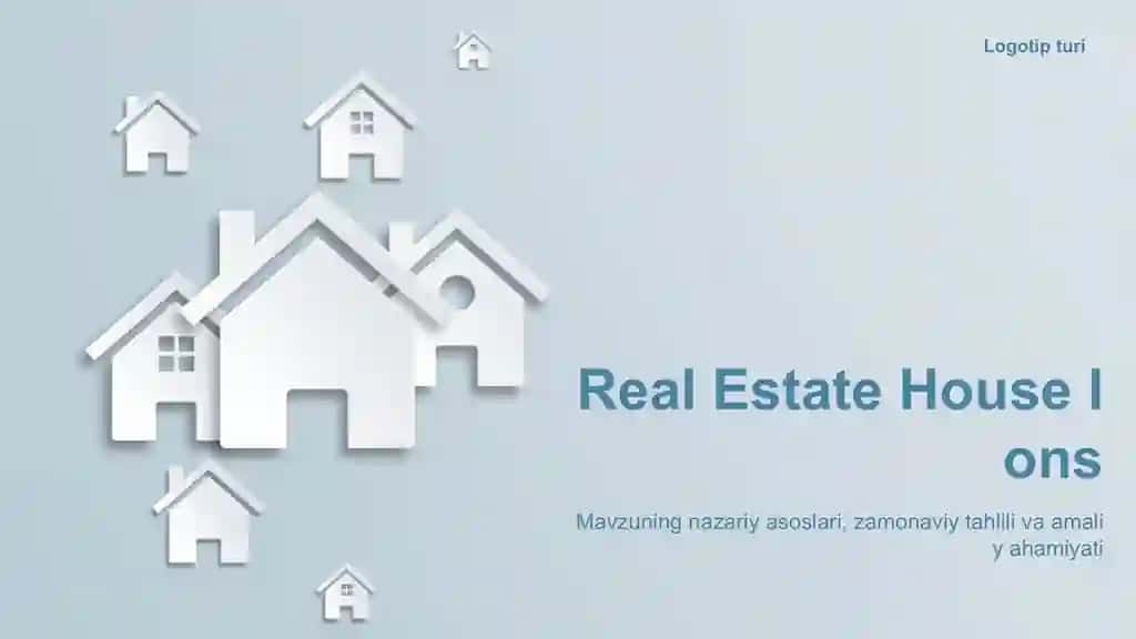 Real Estate House Ions Taqdimoti (36 Slayd)