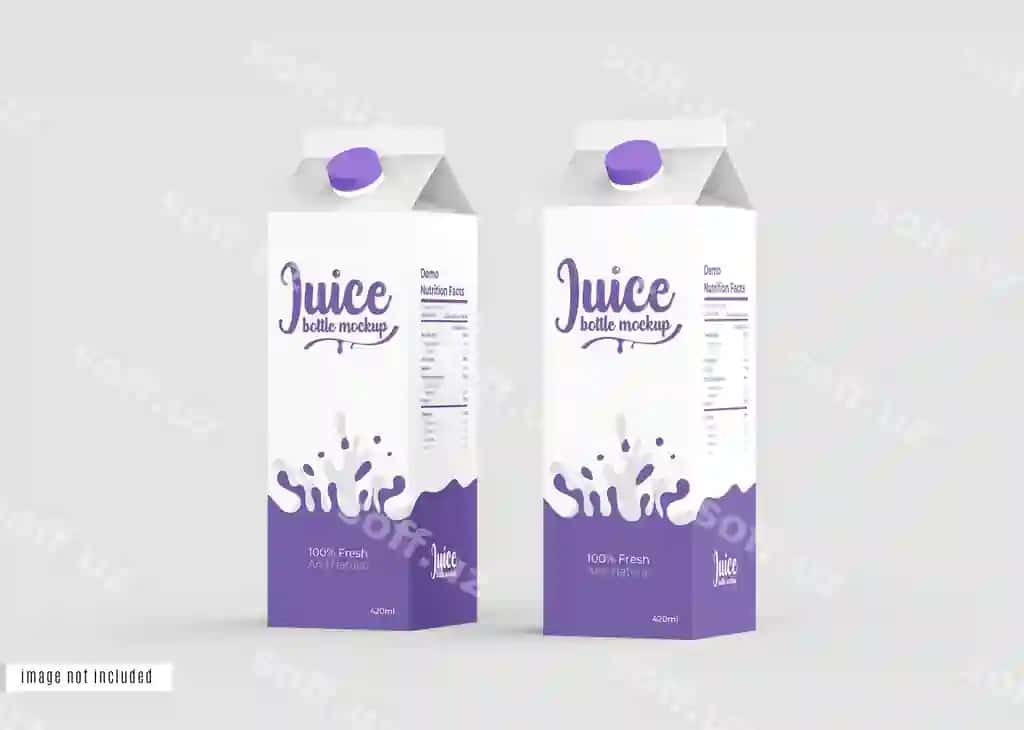 Shirin giyoh qadoqlash namunasi | Juice packaging mockup