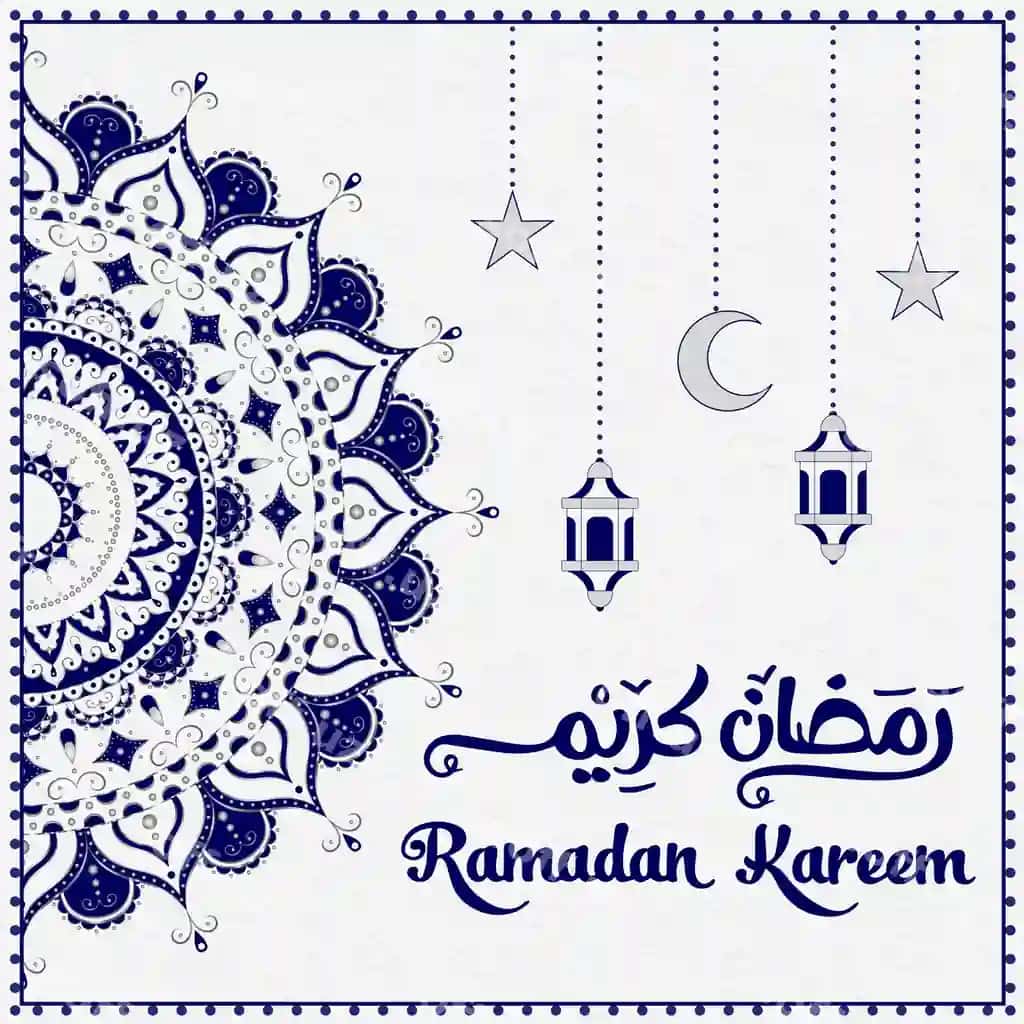 Islomiy mandala bayram kartasi | Islamic mandala holiday card