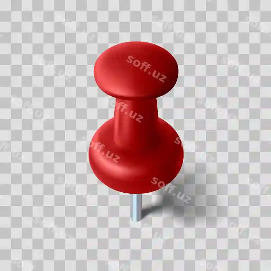 Haqiqiy pin soya bilan shaffof fonda | Realistic pin with shadow transparent background 2