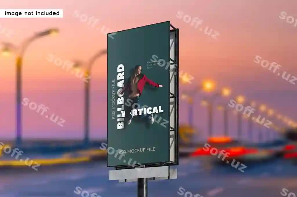 Billboard namuna yo'li | Billboard mockup road