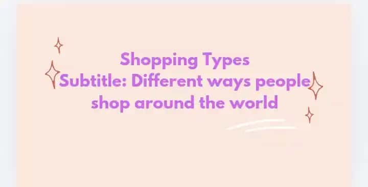 Shopping Types | 15-slide Presentation | B1-B2 English Lesson