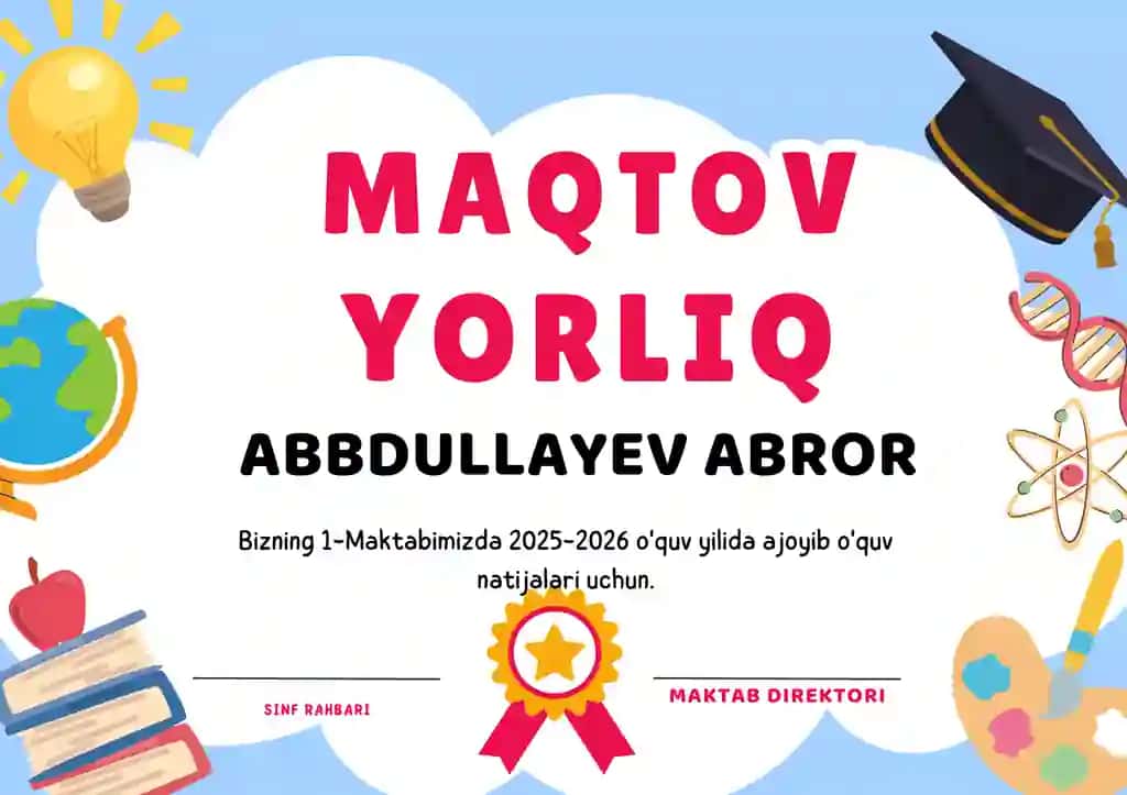 maqtov yorliq