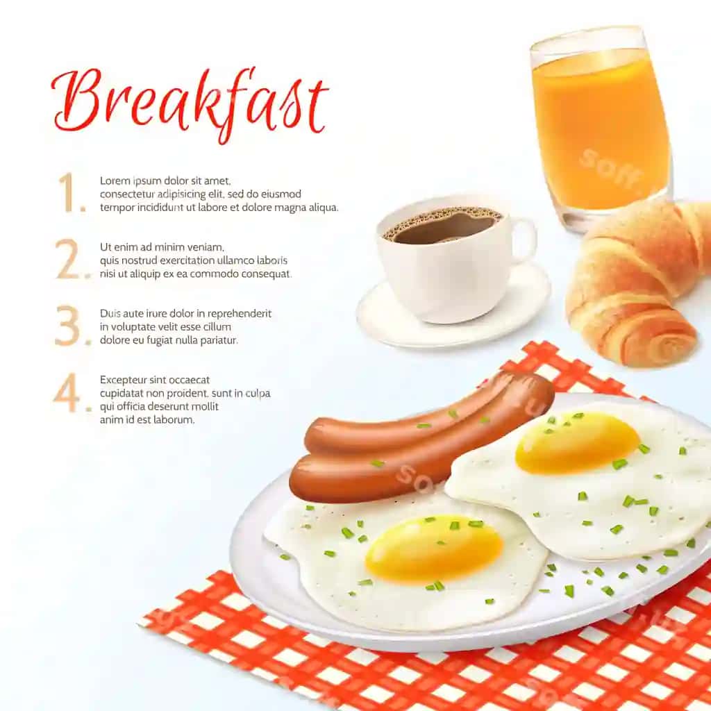 Nonushta orqa fon dizayni | Breakfast background design