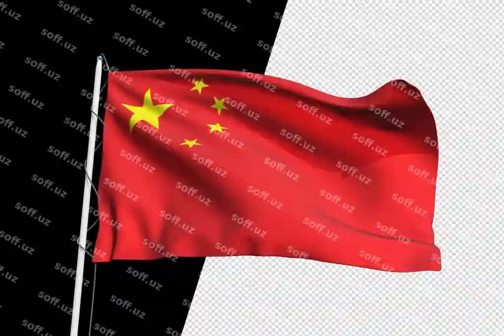 Xitoy bayrog'i izolyatsiya qilingan shaffof png | China flag isolated transparent png