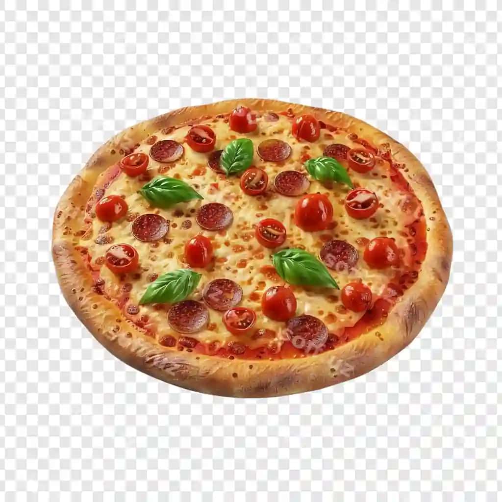 Menga yoqadigan pepperonli pizza chery pomidorlari va bazil bilan | Delicious pepperoni pizza with cherry tomatoes basil 2