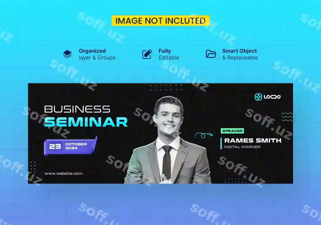 Ijodiy kontseptsiya jonli efir ishxonasi uchun Facebook varaq PSD shablon | Creative concept live streaming workshop facebook cover psd template