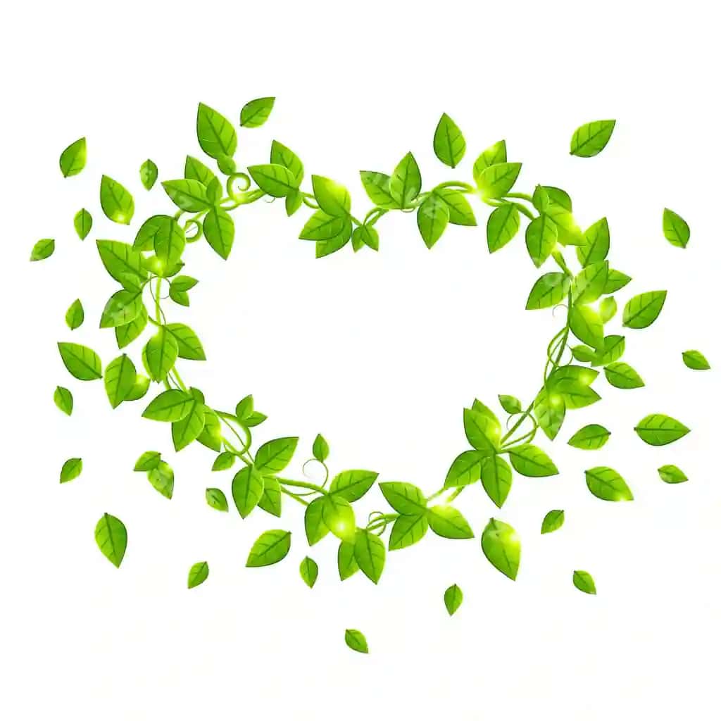 Sevgi yaproq vektori | Love leaf vector