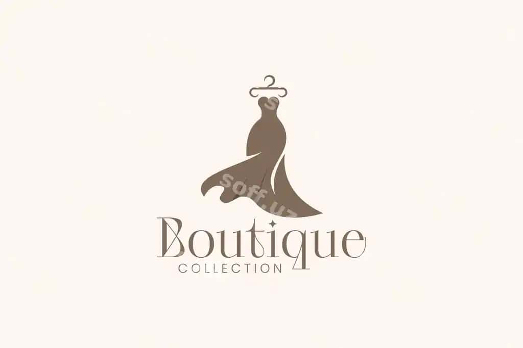 Butik logotip vektor ikon ilustratsiyasi | Boutique logo vector icon illustration 2