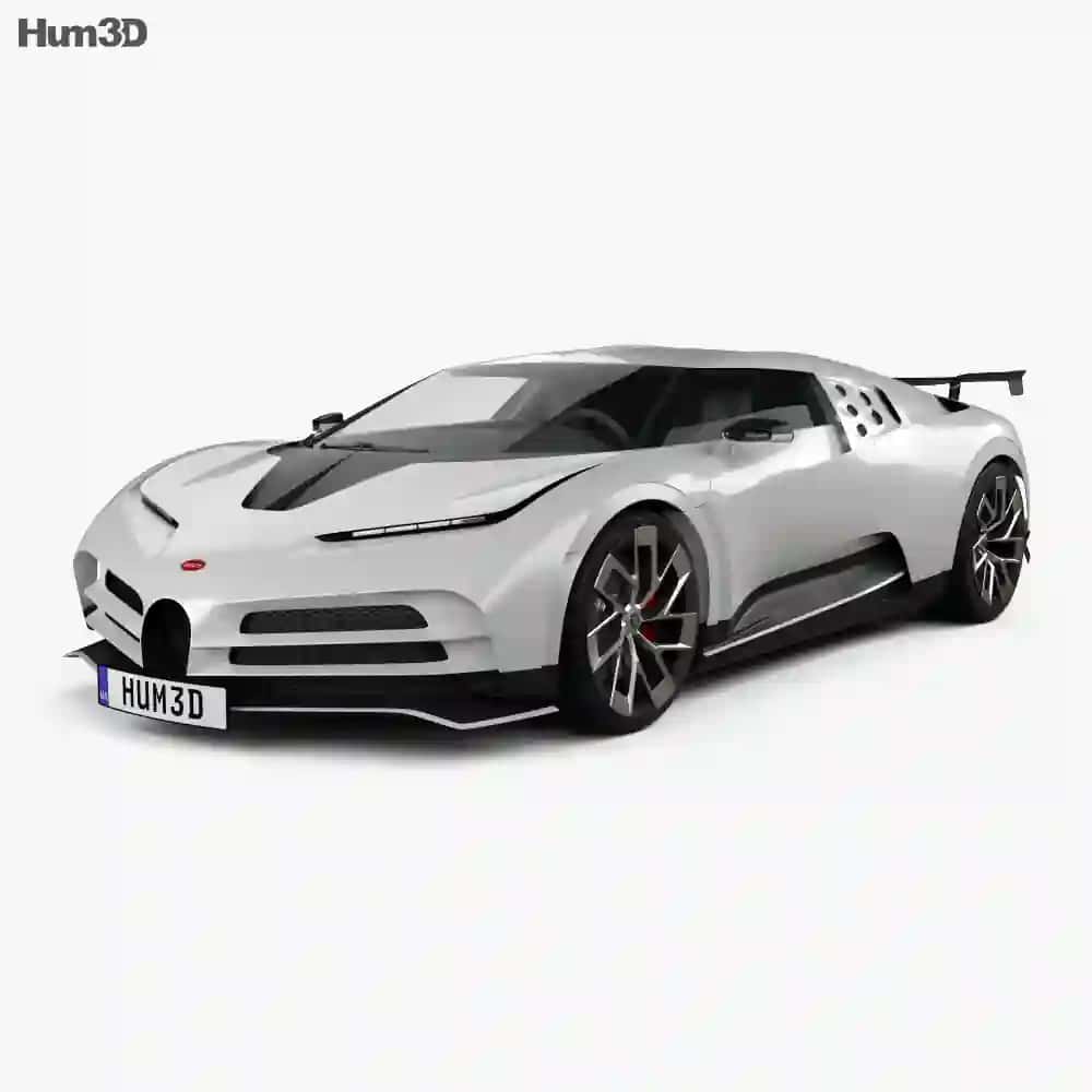 Bugatti Centodieci white  3D model