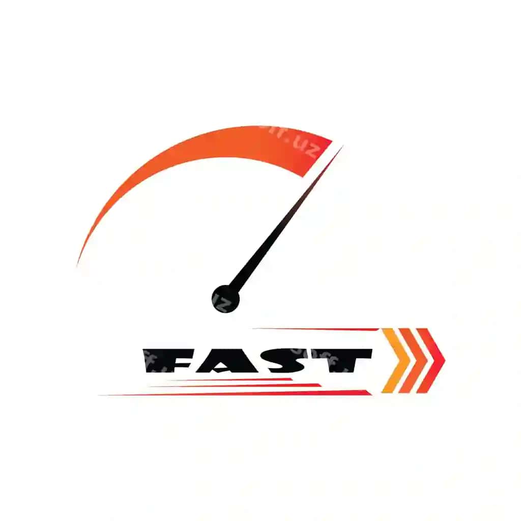 Tezroq logo shablon vektor ikon illustratsiya dizayni | Faster logo template vector icon illustration design