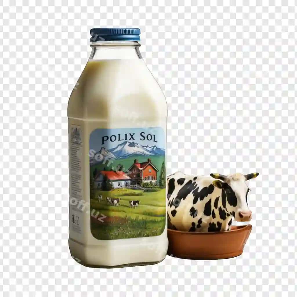 Ajraltirilgan sut uslubi png oq fonda generativ AI | Isolated milk style png with white background generative ia