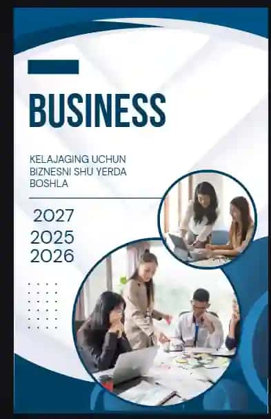Biznes kitob uchun tayyor shablon