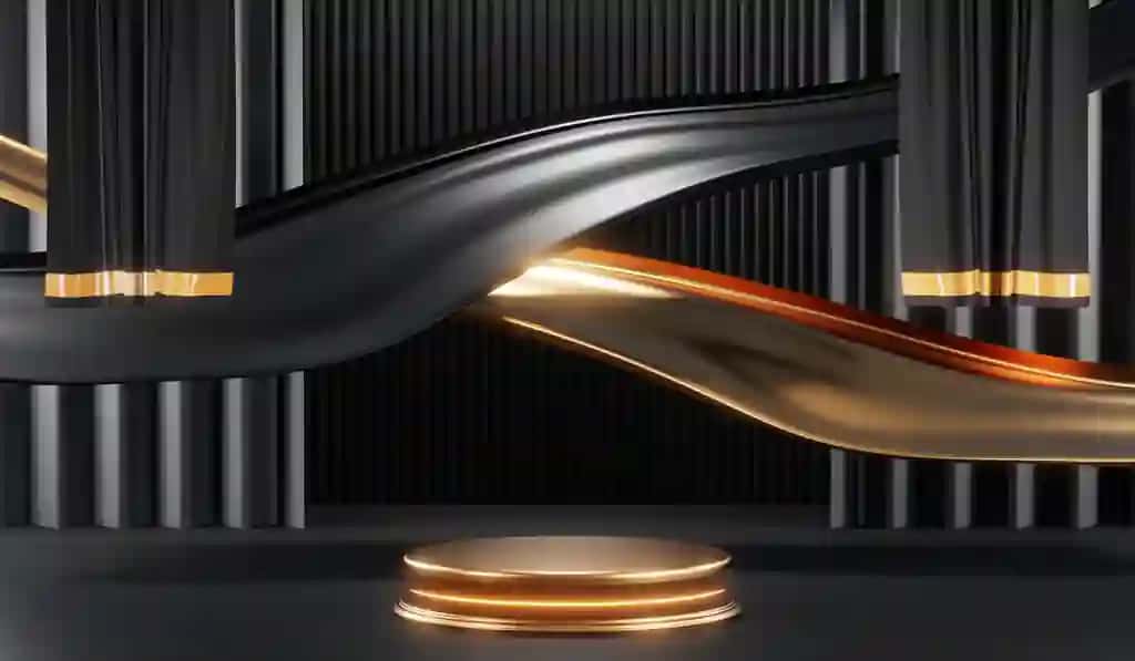 3D renderlash bo'sh mahsulot fon krem ​​kosmetika zamonaviy qora podium fon | 3d rendering blank product background cream cosmetics modern black podium background