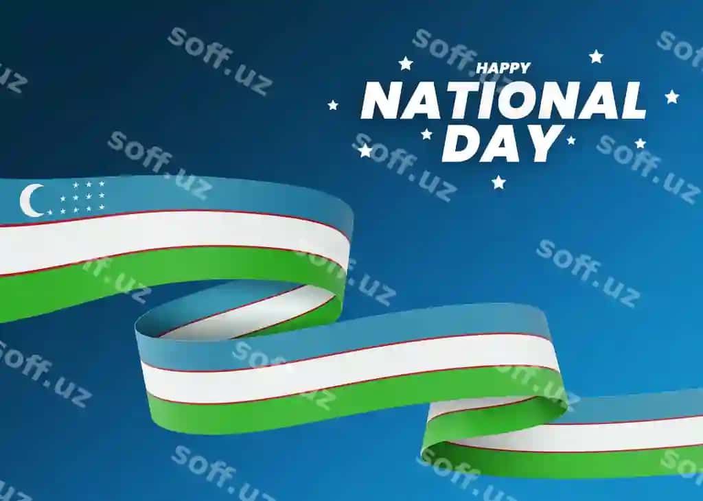 O'zbekiston bayroq dizayni milliy mustaqillik kuni banneri tahrir qilish mumkin | Uzbekistan flag design national independence day banner editable