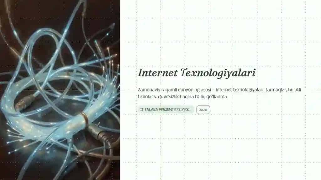 Internet Texnologiyalari
