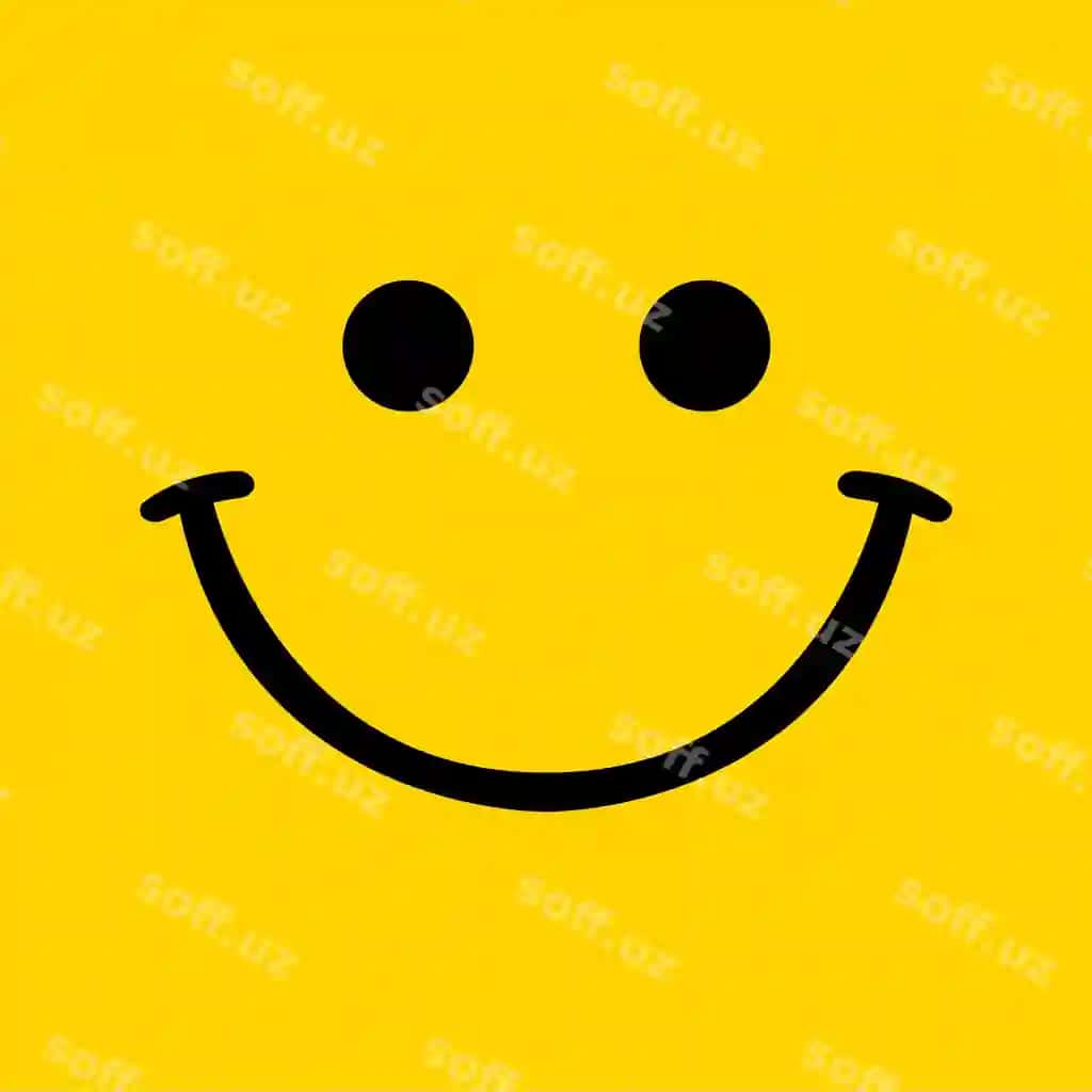 Vector dunyo gulish kuni sari rangdagi fonda karikatura baxtli yuzlar | Vector world smile day yellow background with cartoon happy faces 2