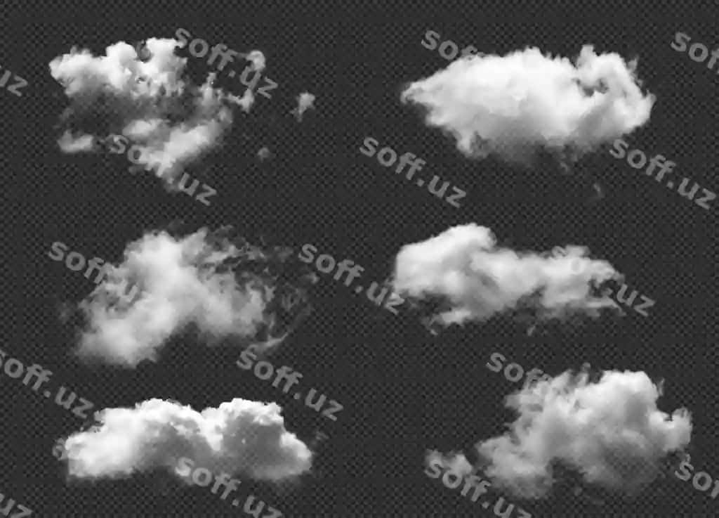 Haqiqiy bulut elementini sozlash, shaffof bulut, ultra haqiqiy bulut | Set realistic cloud element transparent cloud ultra realistic cloud