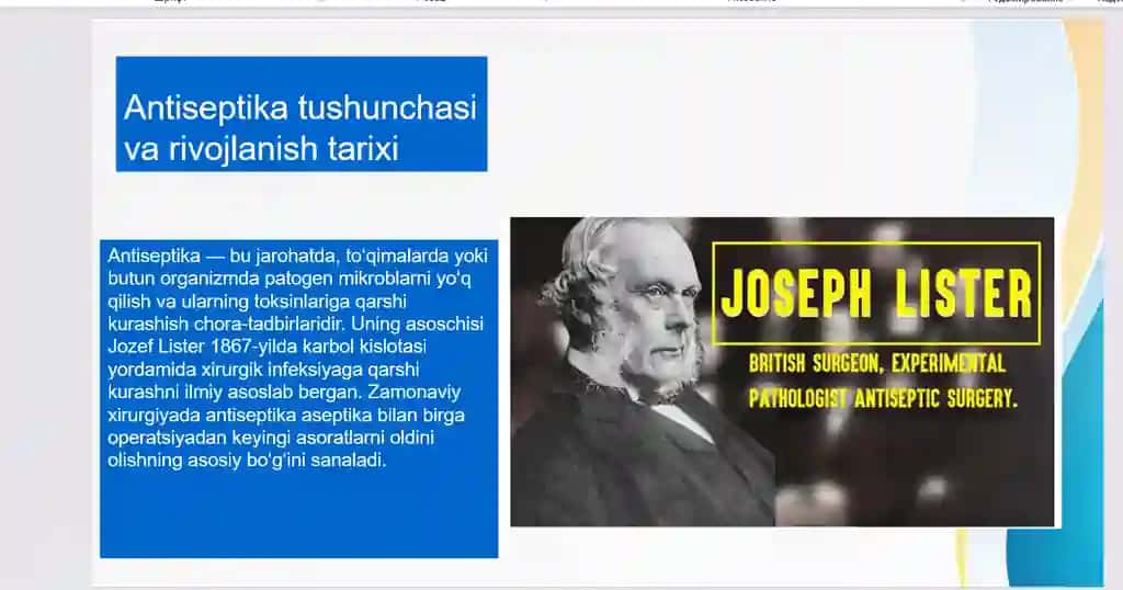 prezentatsiya 1-kurs tibbiyor kasbiga kirish fani uchun