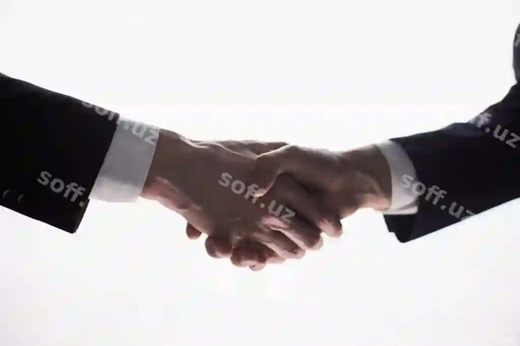 Biznes qo'l aylanishi qo'llar bog'langan oq fon | Business handshake hand holding white background