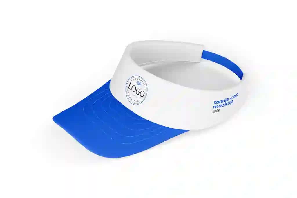 Tennis qalpoqlari quyoshdan himoyalangan sport shlyapa maketi | Tennis caps sun visor sports hat mockup
