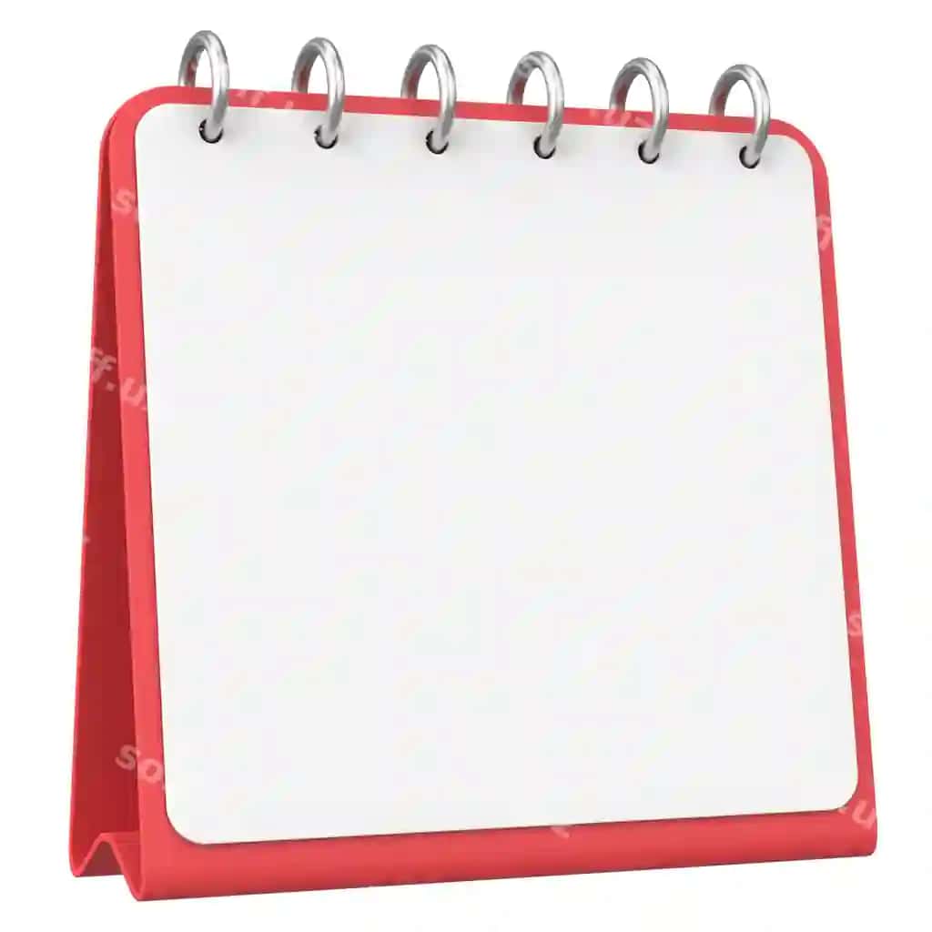Bo'sh taqvim uch o'lchovli taqvim uch o'lchovli illustratsiya | Empty calendar 3d calendar 3d illustration
