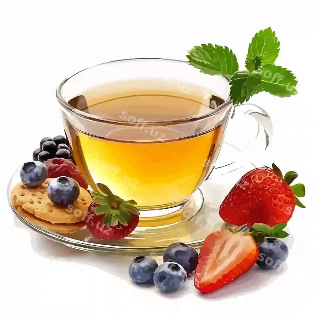 Mazali choy uchun tushonma oq fonda | Delicious tea time snack white background