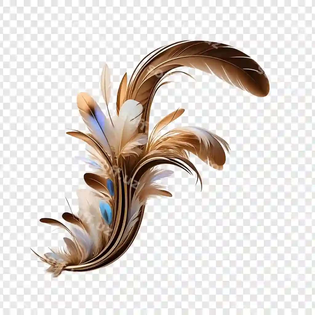 Naqshinkor aylanuvchi patlar | Elegant swirling feathers