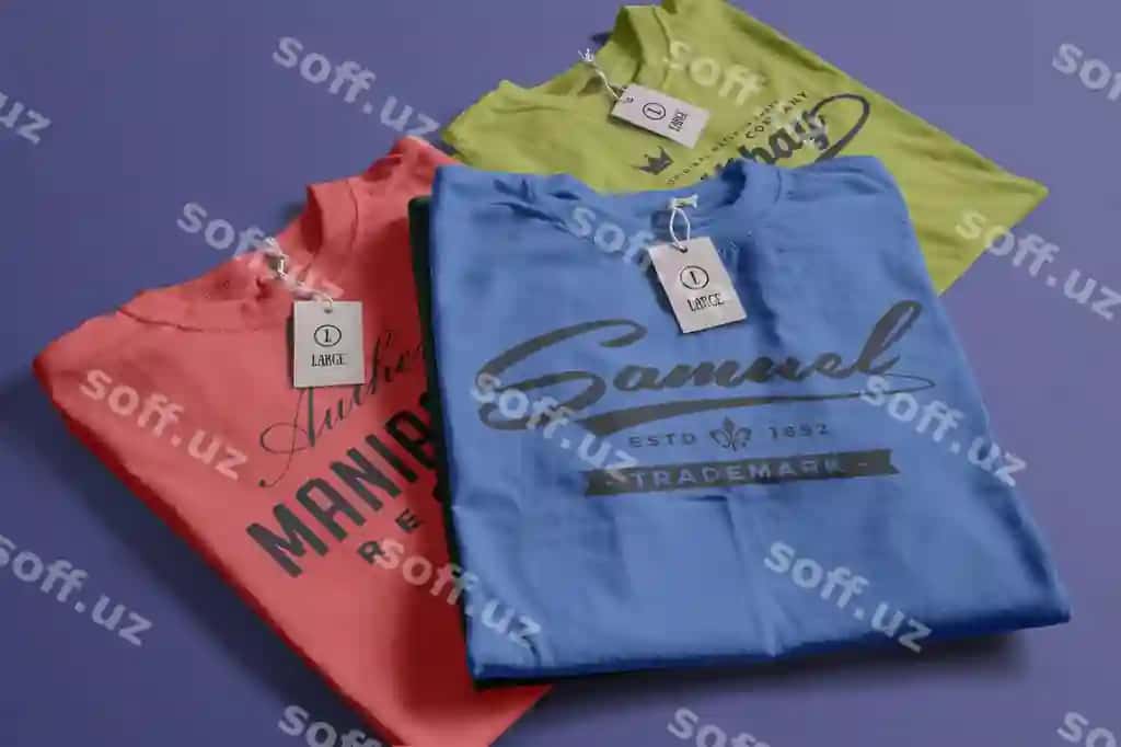 Rang futbolka namunasi | Color tshirt mockup