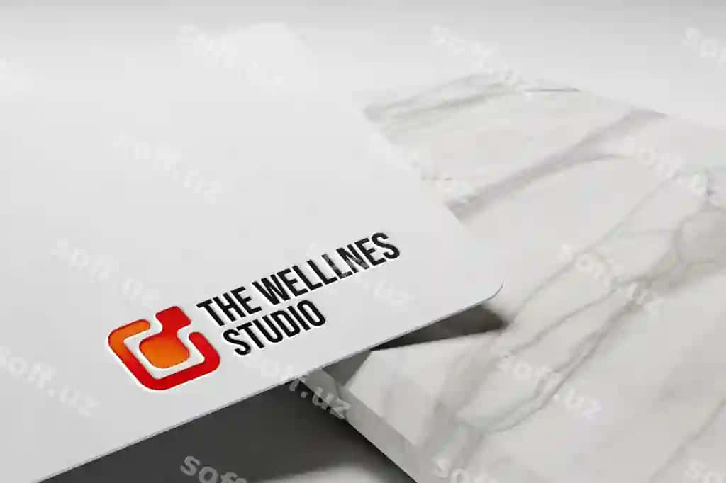 Oddiy qoplayotgan logotip namunasi oq fon | Simple embossed logo mockup white paper