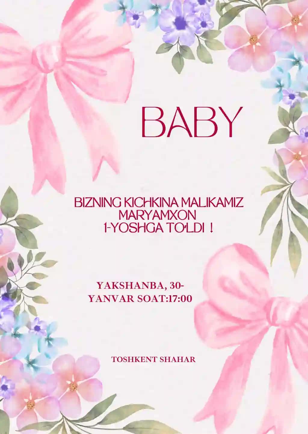 Chaqaloqlar uchun tugʻilgan kun uchun