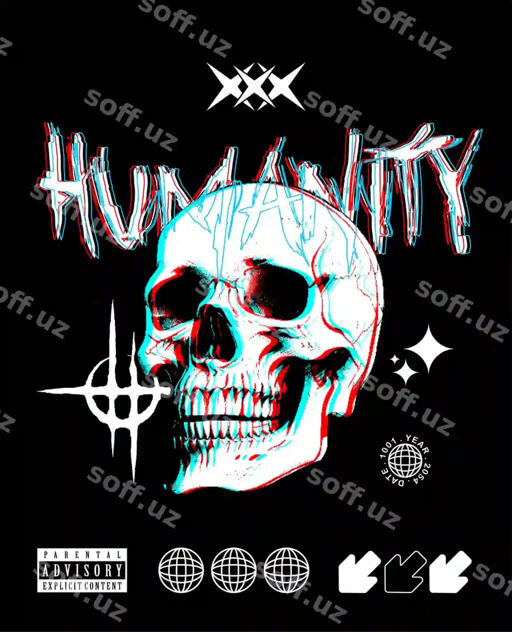 Tipografiya futbolka dizayni insoniylik | Typography t shirt design humanity 2