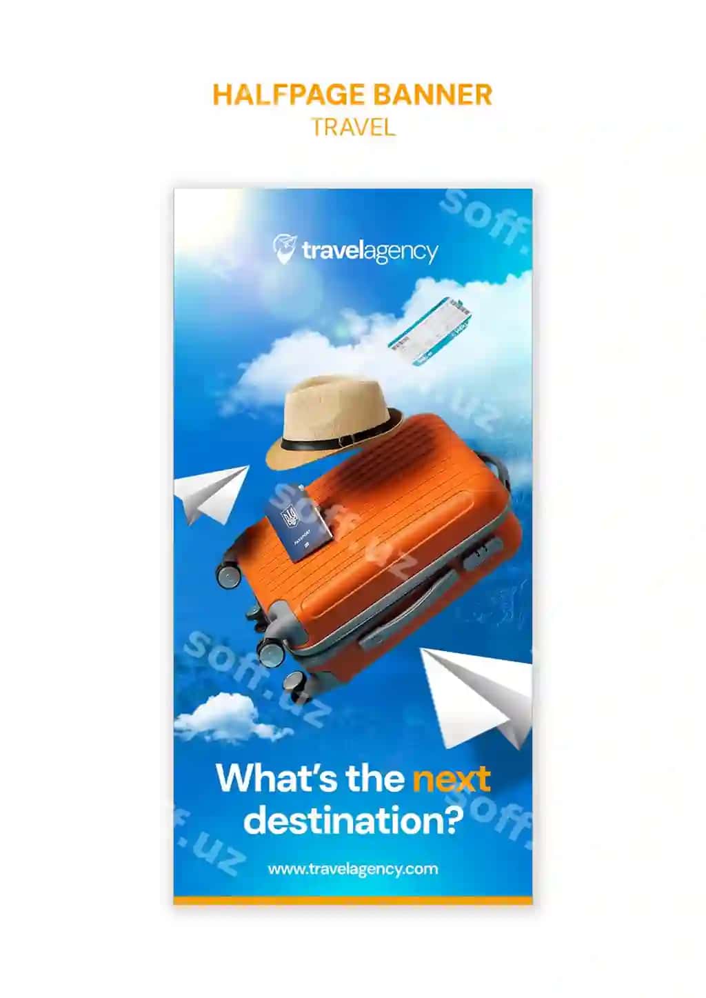 Sayohat shablon dizayni | Travel template design
