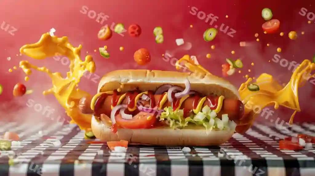 Mustangli hot dog | Hot dog with mustard