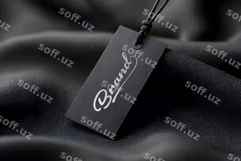 Logo mockup etiket tagi | Logo mockup label tag 2