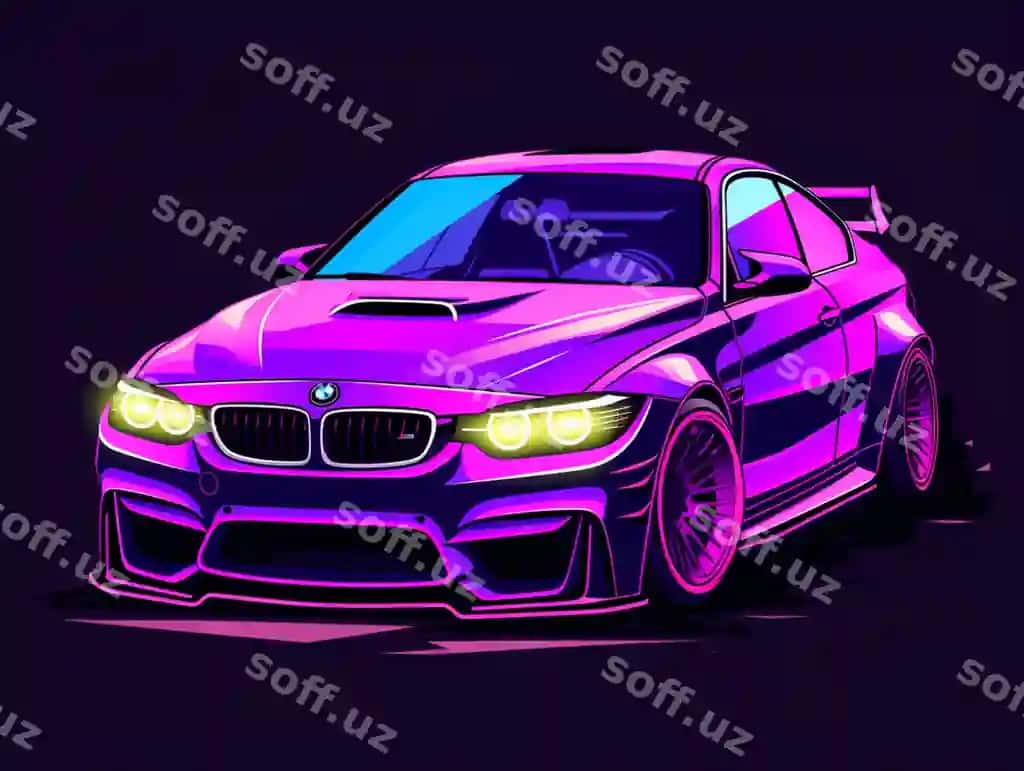 Bmw binafsha mashina dizayni | Bmw purple car design