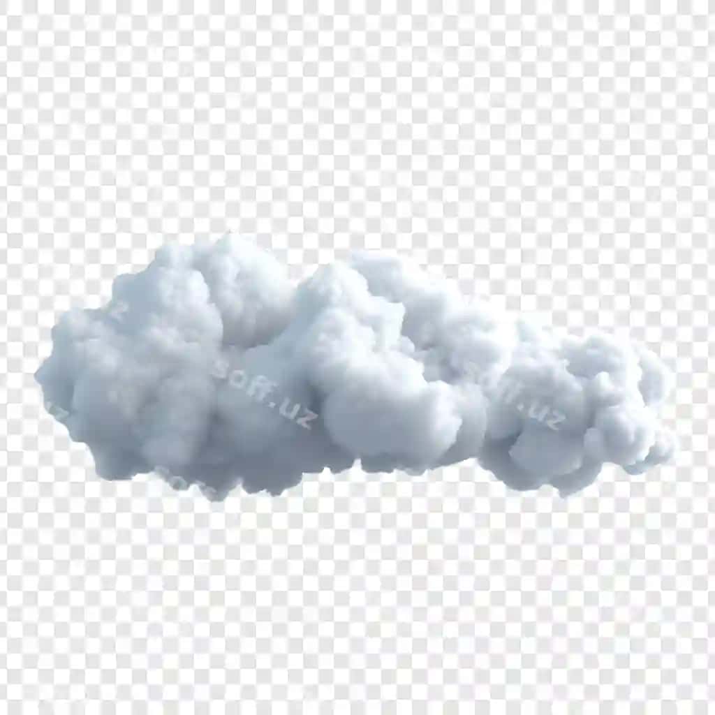 Oq bulutlar shaffof orqa fonda | White clouds transparent background 2