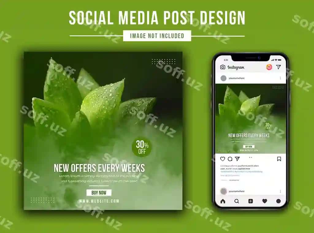 Bahorlik ishlar rejasi ijtimoiy tarmoqlar uchun baner shabloni | Gardening plan social media banner template 2