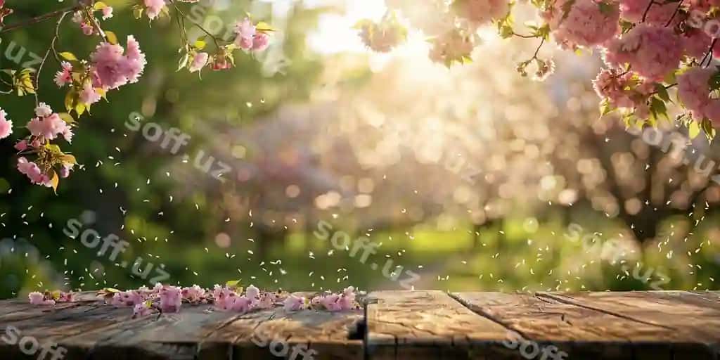 Bahor uyg'oti ziravoratlangan yashil stol | Spring awakening lush green table 2