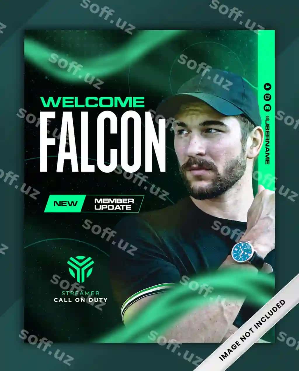 Esports o'yin jamoasi yangi o'yinchi keltirish e'loni ijtimoiy tarmoqlarda | Esports gaming team welcome new player announcement social media