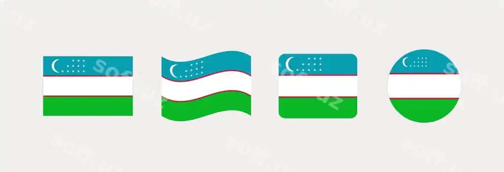 O'zbekiston bayroqlari to'plami | Uzbekistan flags collection 2