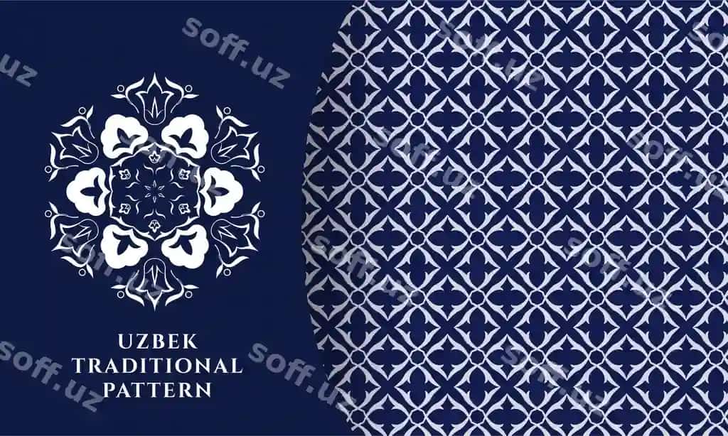 Oʻzbek anʼanaviy naqshı | Uzbek traditional pattern