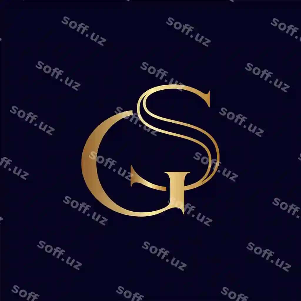 Go'zalik tabiiy varaq logotip vektor harf gs sg | Beauty natural leaf logo vector letter gs sg 2