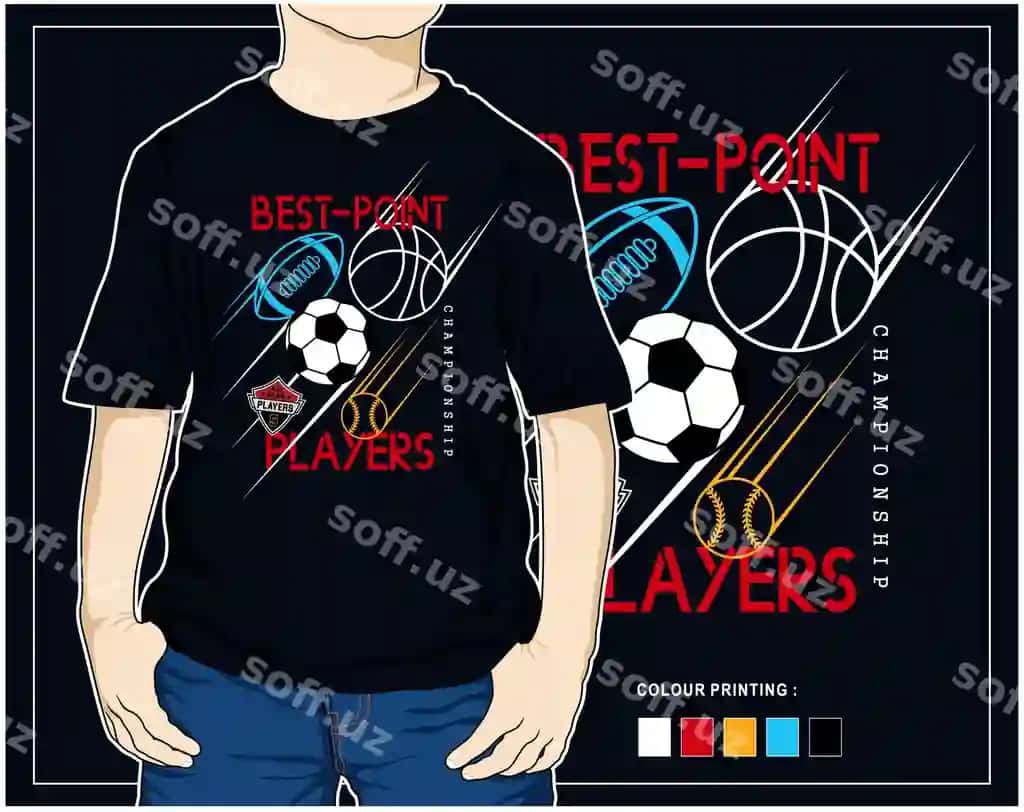 Eng yaxshi tayyorgarlik o'yinchi vektor sportlar illustratsiyasi dizayni grafik bosmaqchasiga chop etish | Best point players vector sports illustration design graphic print