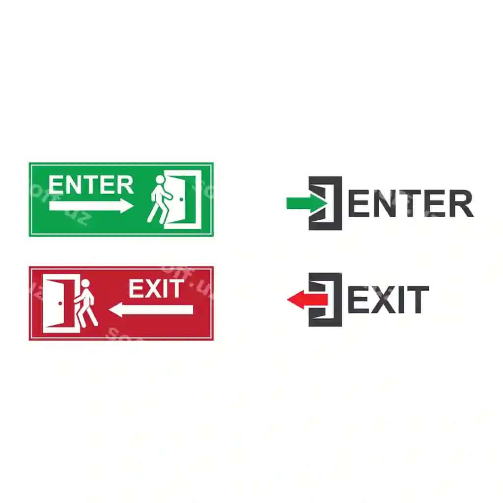 Kirish chiqish ikonasi | Enter exit icon