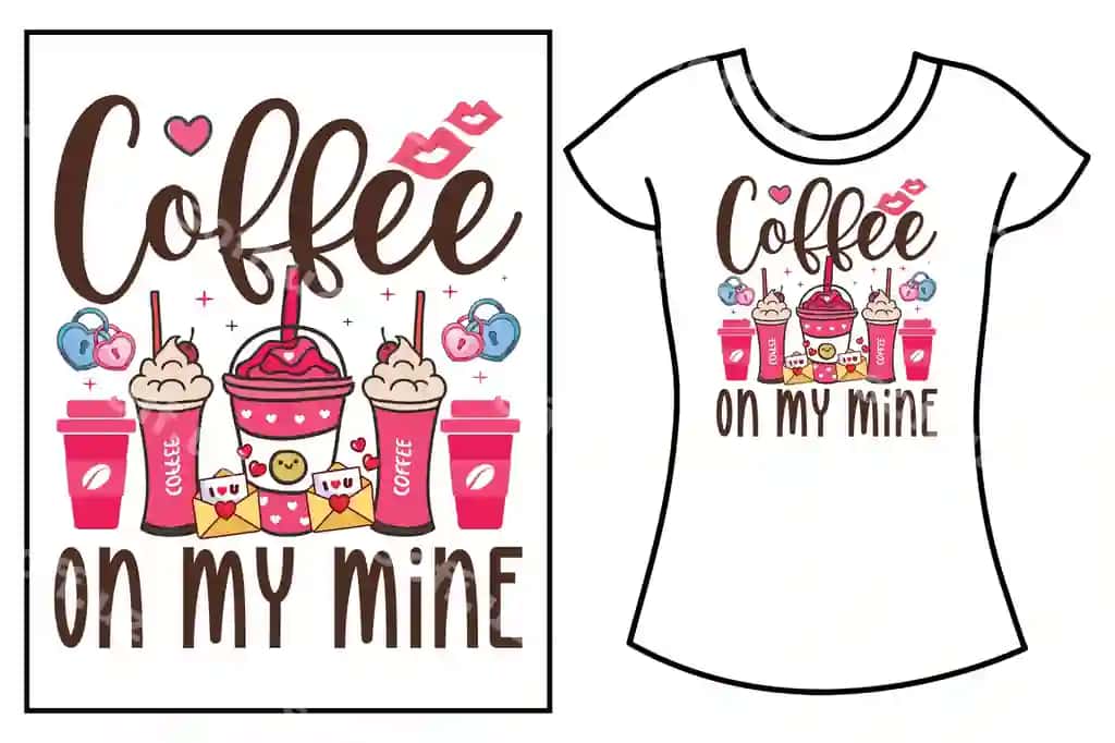 Valyentinston kuni tipografik sovg'a futbolka dizayni | Valentines day typography gift t shirt design